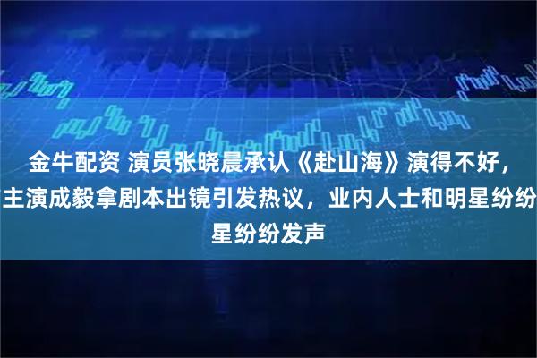 金牛配资 演员张晓晨承认《赴山海》演得不好，此前主演成毅拿剧本出镜引发热议，业内人士和明星纷纷发声